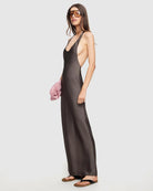 Bare Maxi Dress in Mocca by Lioness | Winsome Girl Fashion 