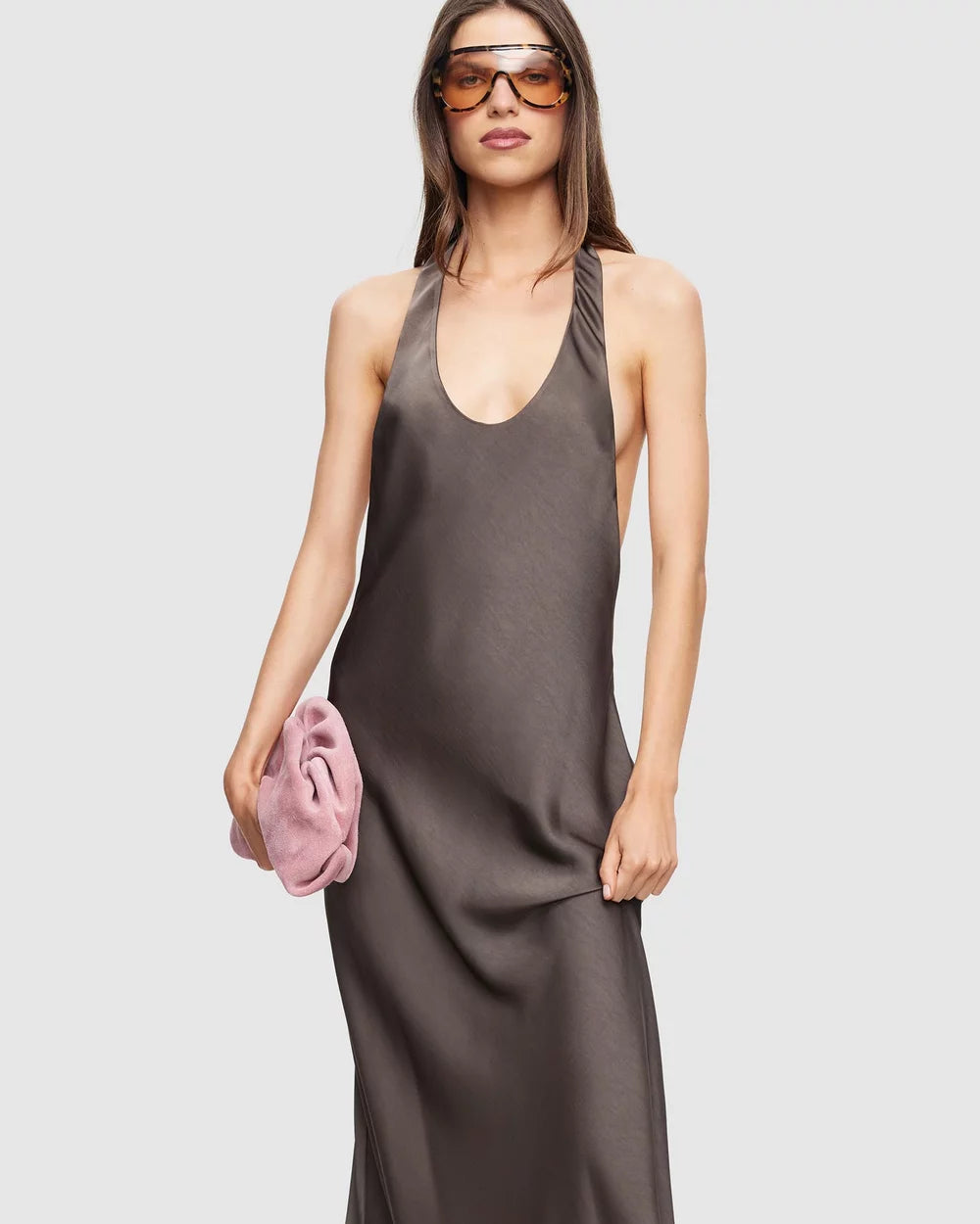 Bare Maxi Dress in Mocca by Lioness | Winsome Girl Fashion 