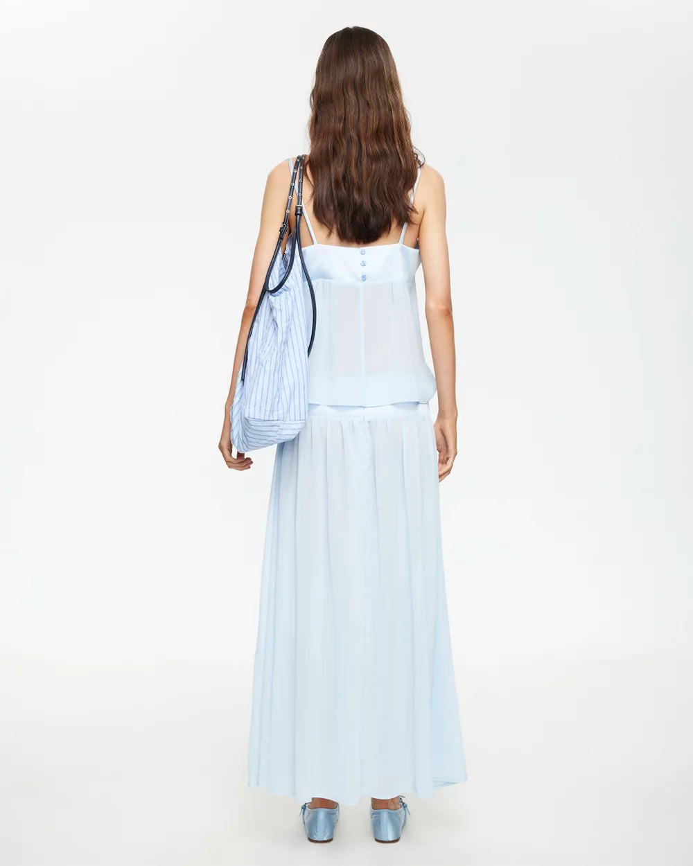 Gracia Maxi Dress in Pale Blue by Lioness | Winsome Girl Fashion  