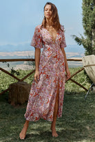 Runaway Monaco Maxi Dress Lilac Floral