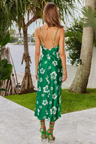 Runaway Kamea Midi Slip Dress Green