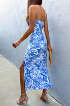Runaway Kiah Midi Dress - Blue Floral