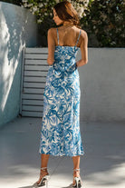 Runaway Kiah Midi Dress - Blue Floral