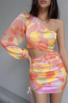 Runaway Mindy Draped Dress - Sage